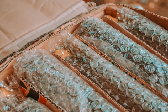 Warehouse with packages